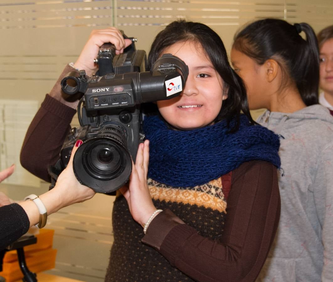 Visita a Diario LA RIOJA y TVR del CEIP General Espartero