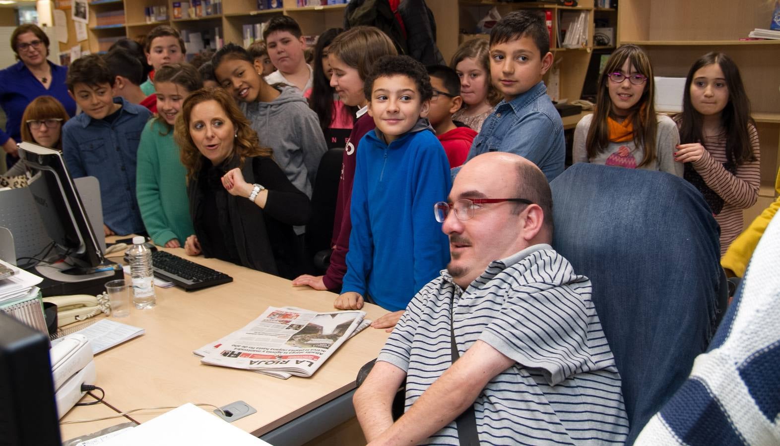 Visita a Diario LA RIOJA y TVR del CEIP General Espartero