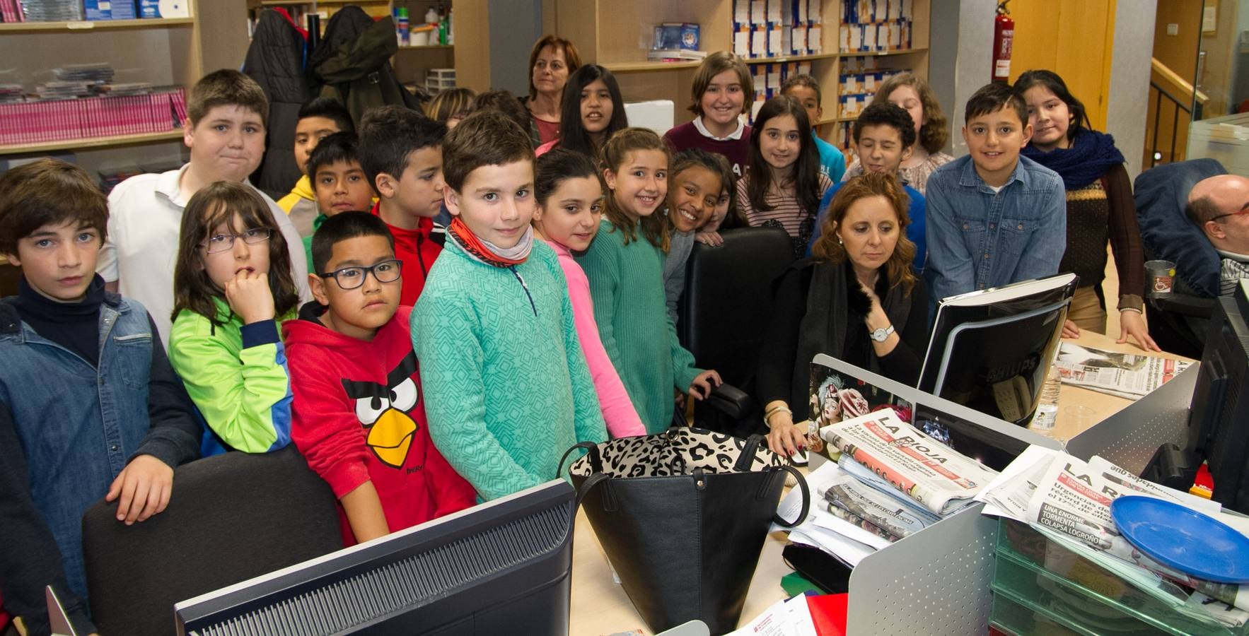 Visita a Diario LA RIOJA y TVR del CEIP General Espartero