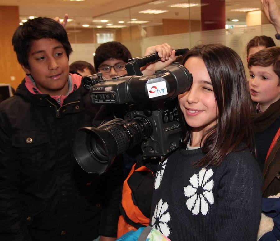 Los alumnos de 5º de Primaria del Colegio Milenario de la Lengua visitan la multimedia de Diario LA RIOJA