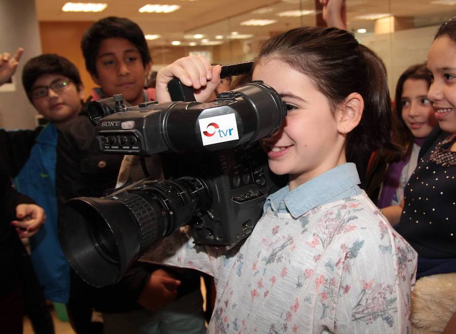 Los alumnos de 5º de Primaria del Colegio Milenario de la Lengua visitan la multimedia de Diario LA RIOJA