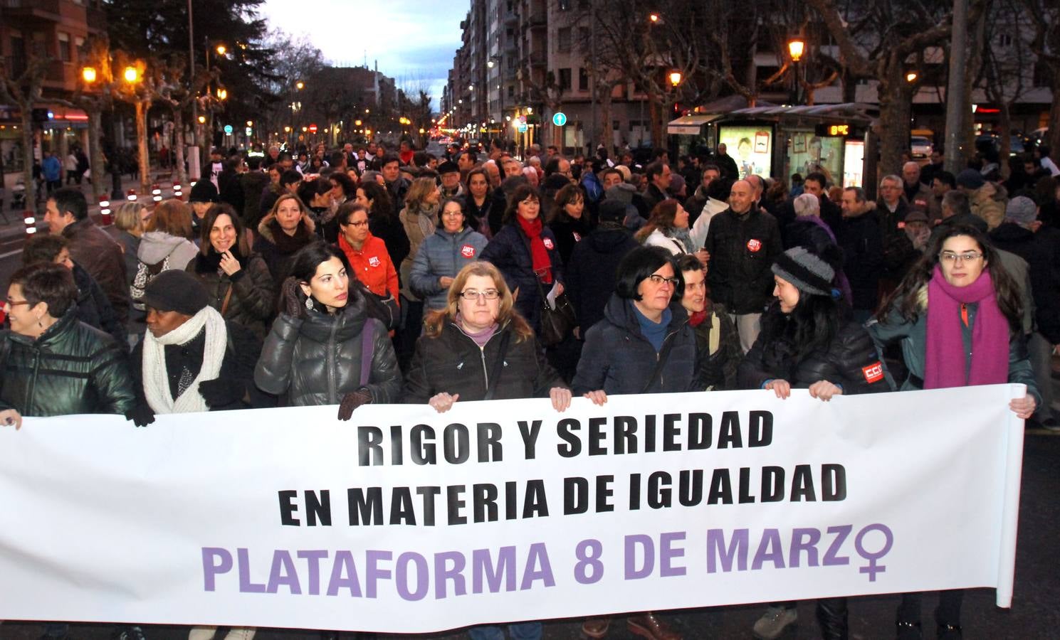 Manifestación de la Pataforma 8 de Marzo en Logroño