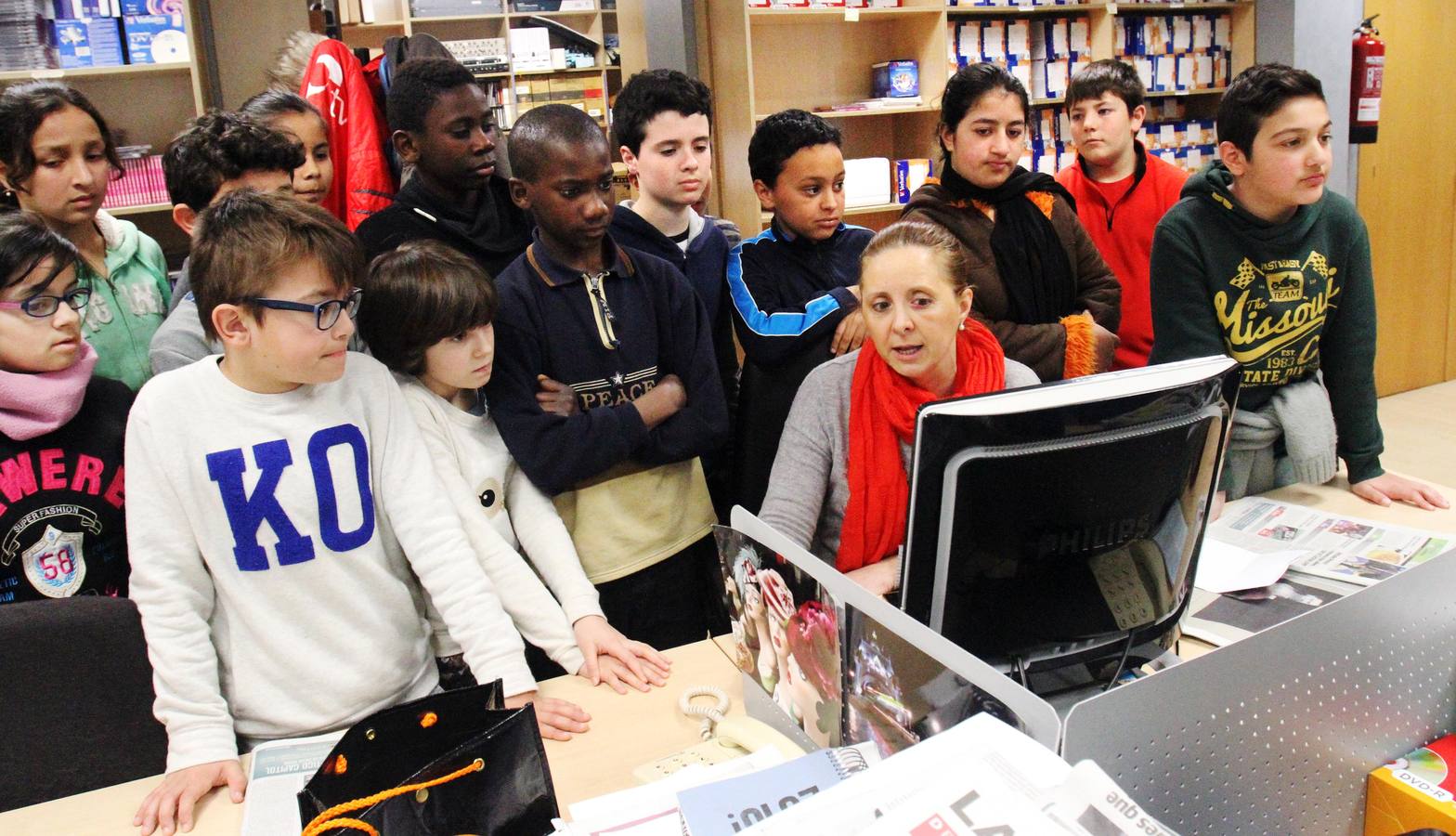 Navarrete el Mudo visita la multimedia de Nueva Rioja