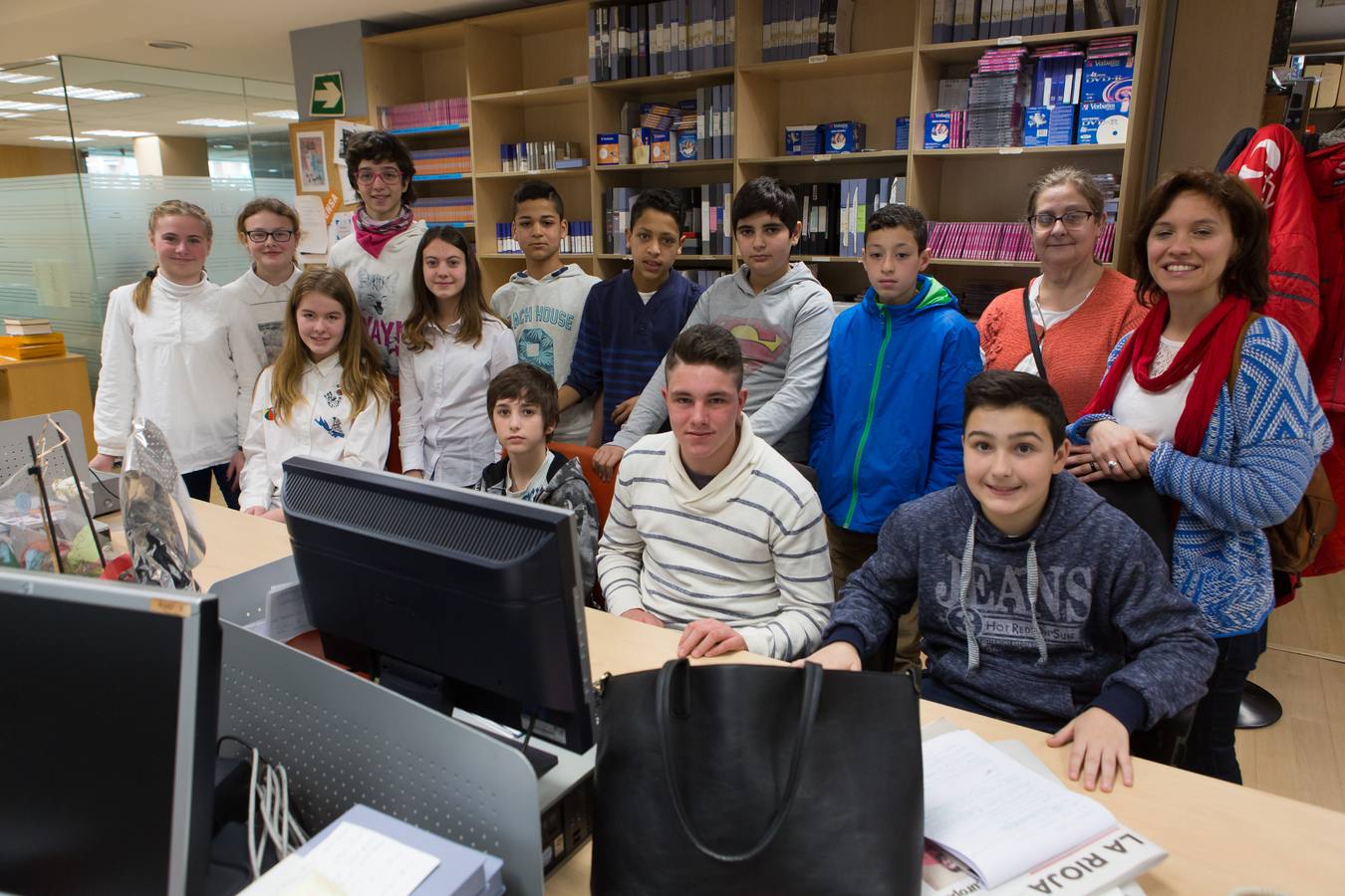 Los alumnos de 2º de la ESO del IES Celso Díaz, de Arnedo, visitan la multimedia de Diario LA RIOJA