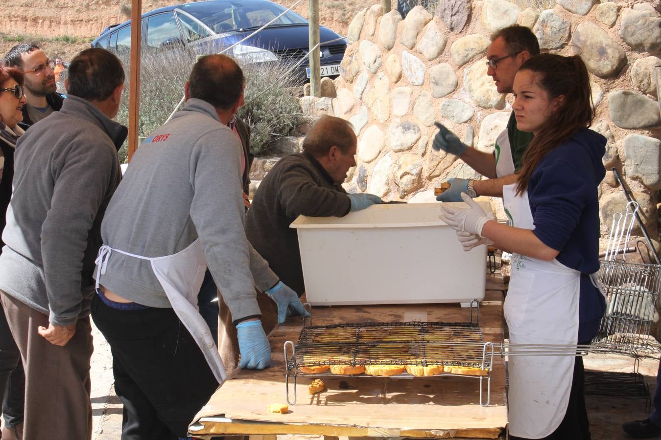 Fiesta de la pringada en Santa Eulalia Bajera