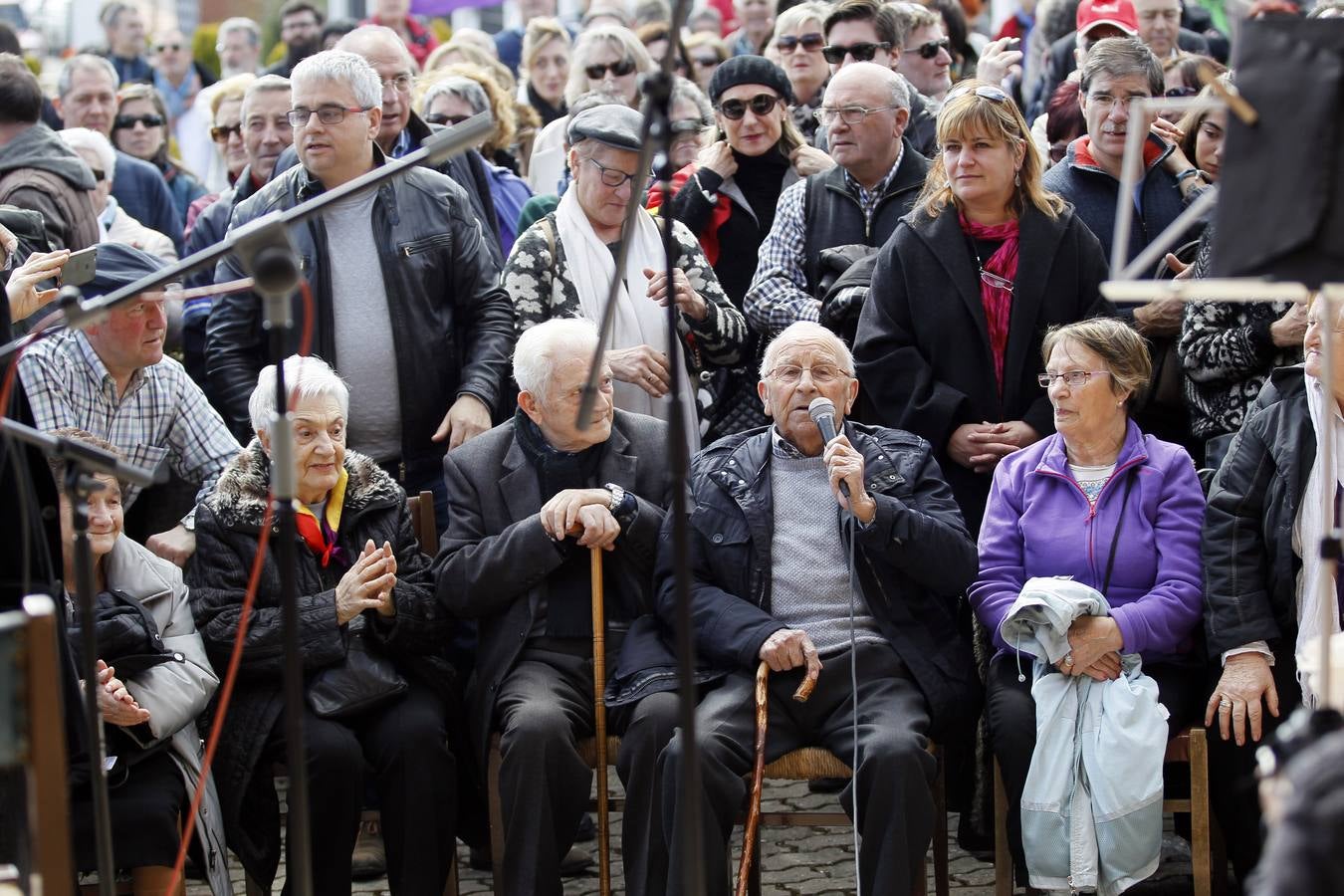 Inauguración del mapa de los presos de La Barranca