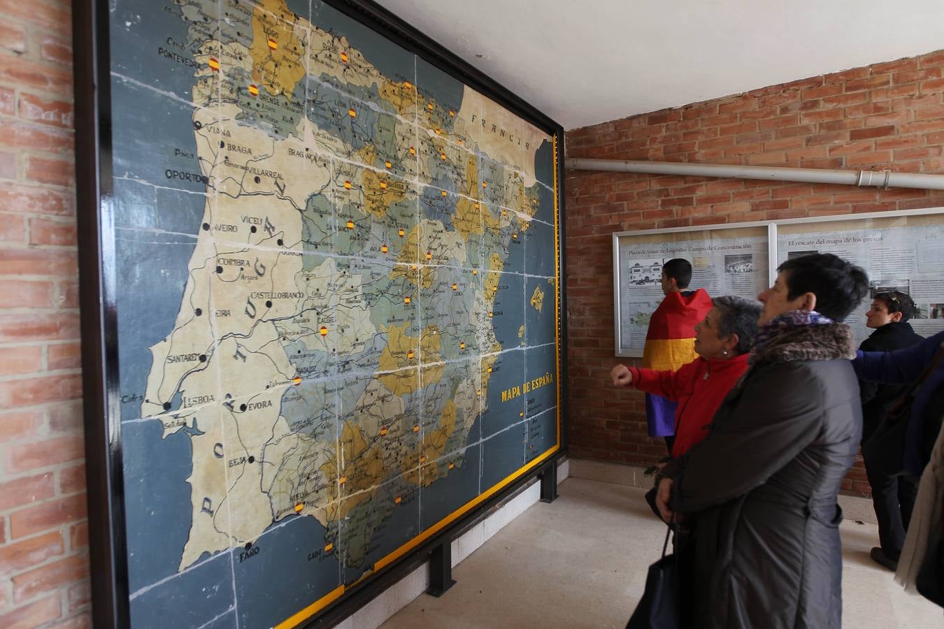 Inauguración del mapa de los presos de La Barranca