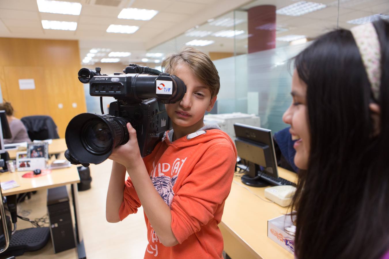 Los alumnos de 5º B de Primaria del Colegio Navarrete El Mudo visitan la multimedia de Diario LA RIOJA