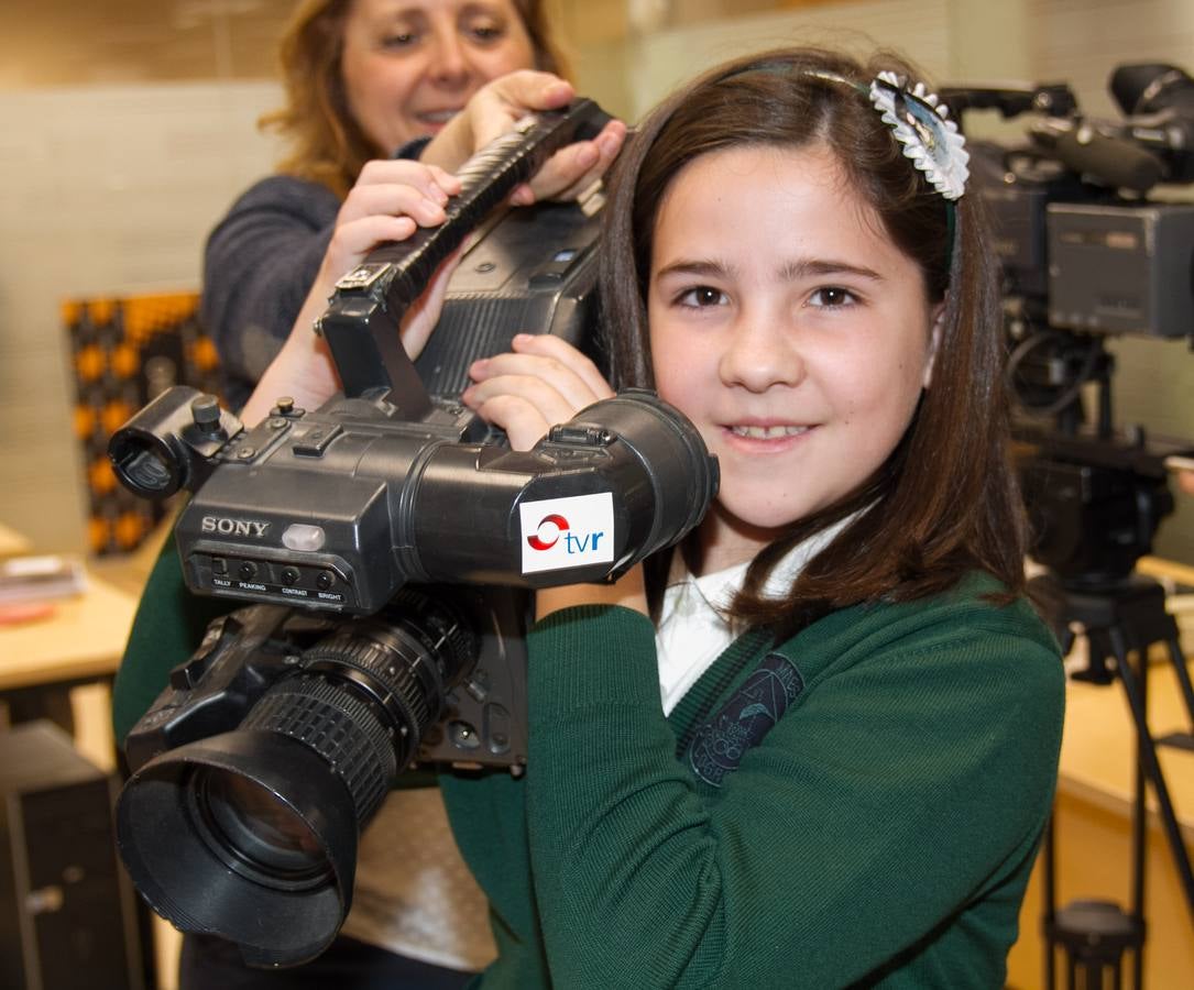 Los alumnos de 4º de Primaria del Colegio Divino Maestro visitan la multimedia de Diario LA RIOJA