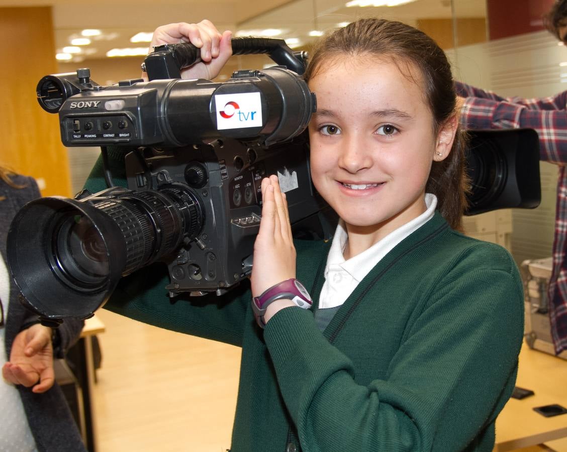 Los alumnos de 4º de Primaria del Colegio Divino Maestro visitan la multimedia de Diario LA RIOJA