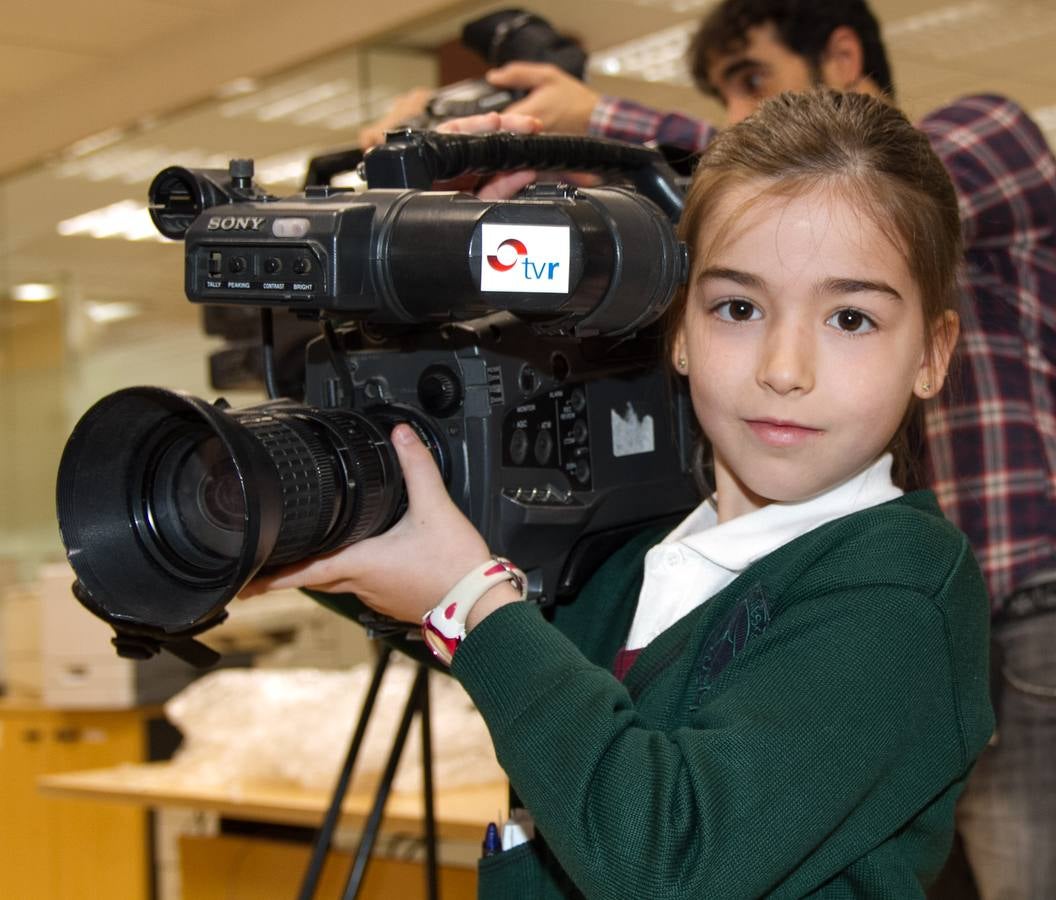 Los alumnos de 4º de Primaria del Colegio Divino Maestro visitan la multimedia de Diario LA RIOJA