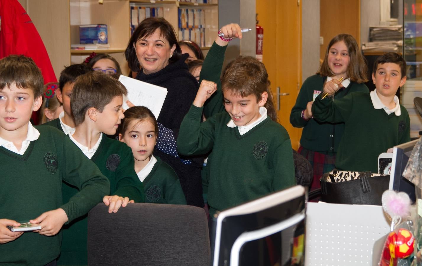 Los alumnos de 4º de Primaria del Colegio Divino Maestro visitan la multimedia de Diario LA RIOJA