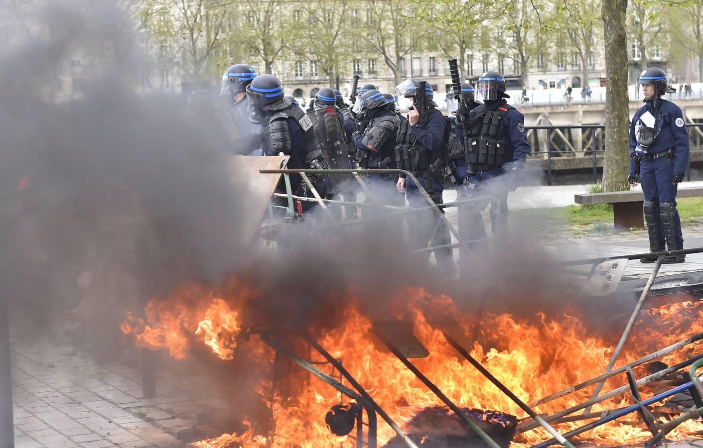 Nueva jornada de protestas en Francia contra la reforma laboral