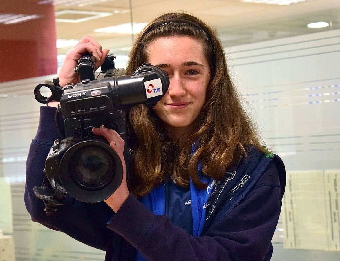 Los alumnos de 1º B de la ESO de Maristas visitan la multimedia de Diario LA RIOJA