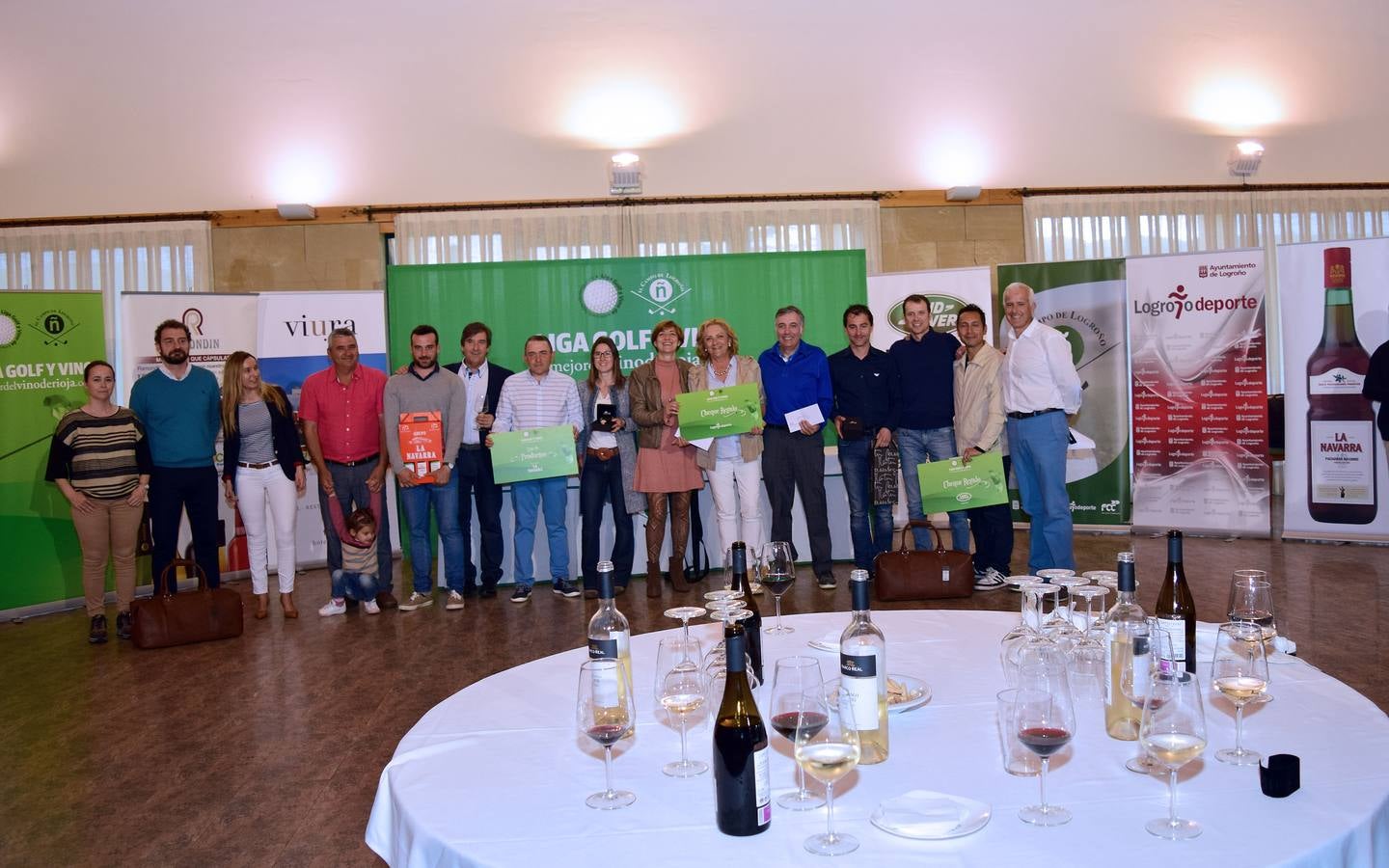 Torneo de Patrocinadores de la Liga Golf y Vino. La entrega de premios (I)