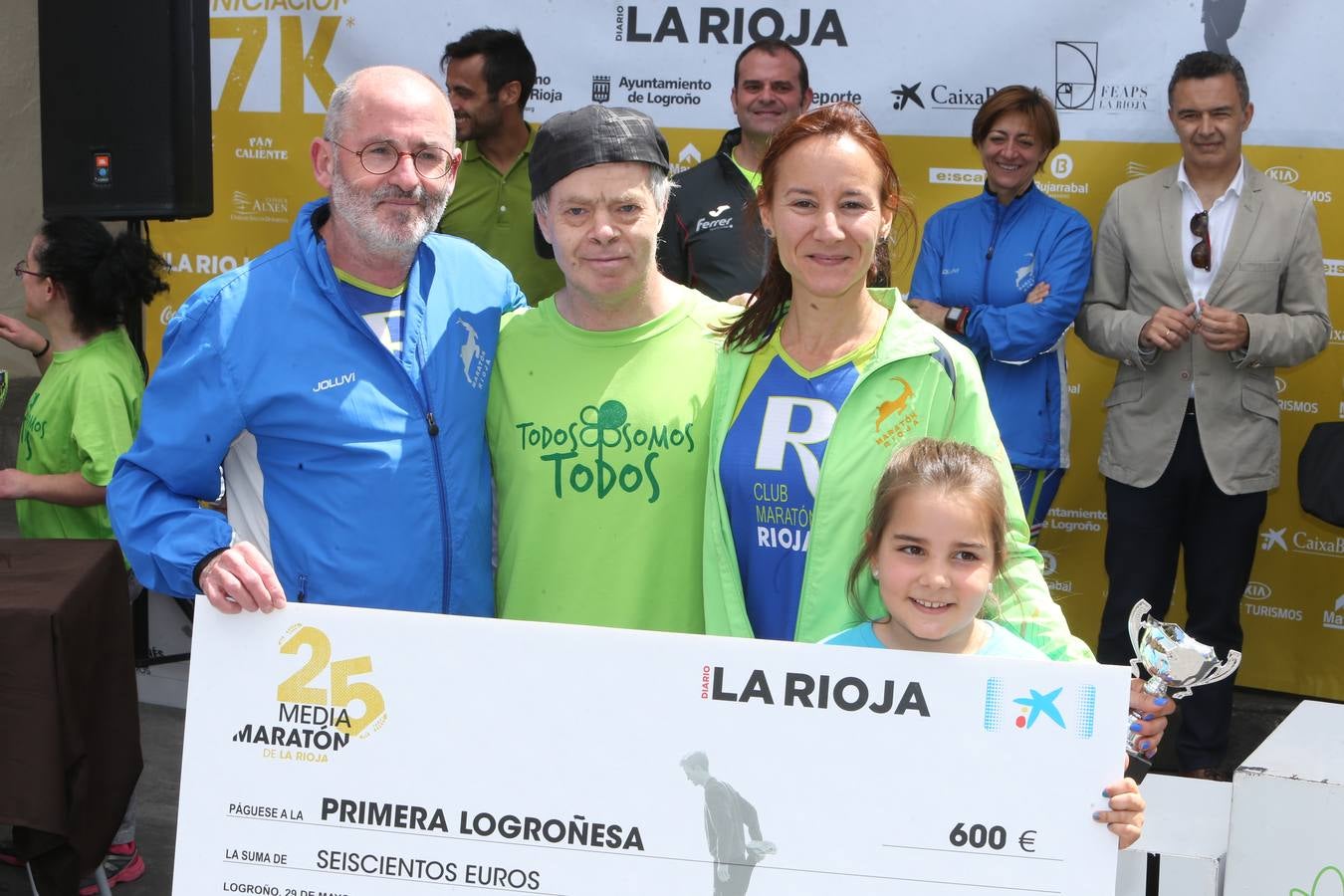Los premiados de la Media Maratón