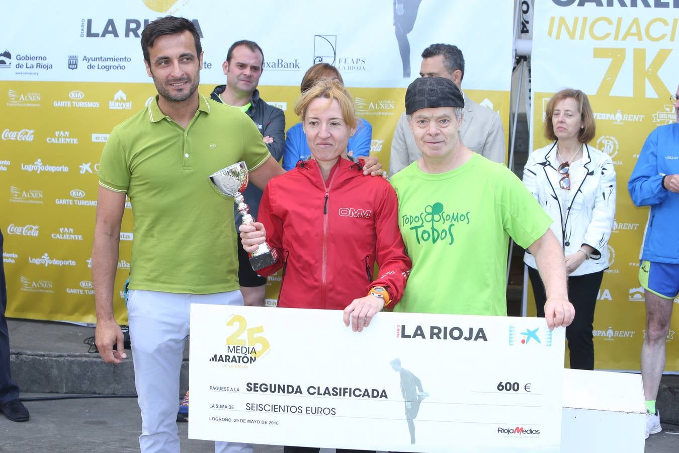 Los premiados de la Media Maratón