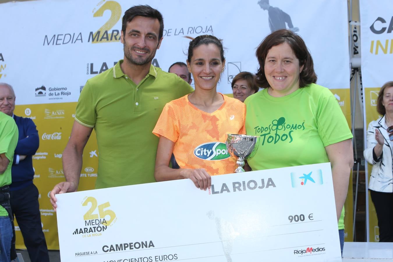 Los premiados de la Media Maratón