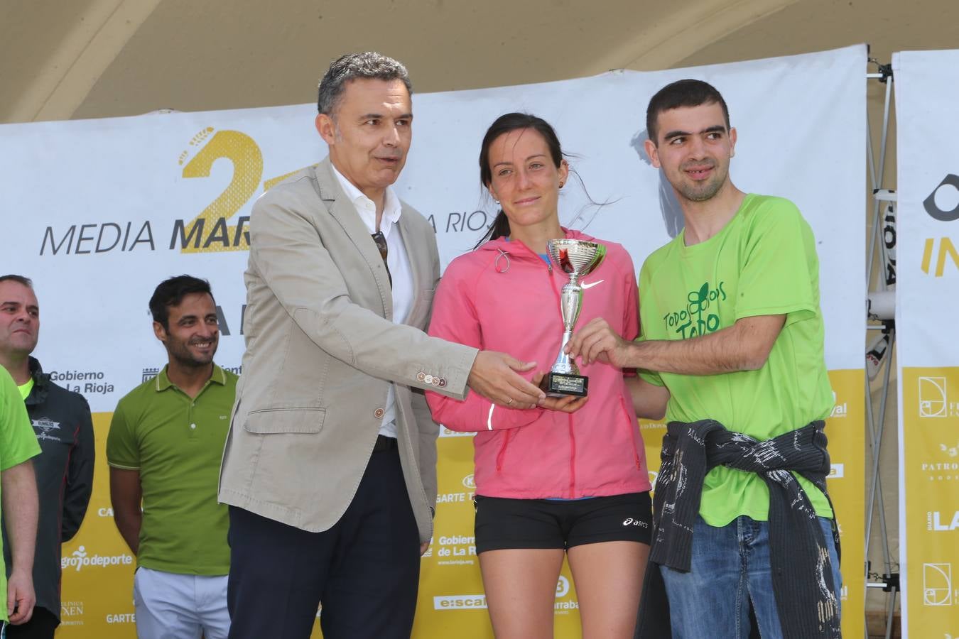 Los premiados de la Media Maratón