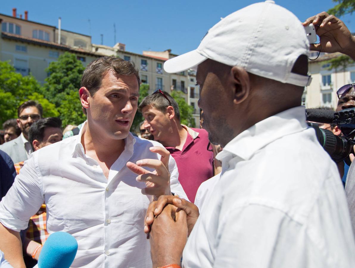 Rivera pasea por Logroño (1)