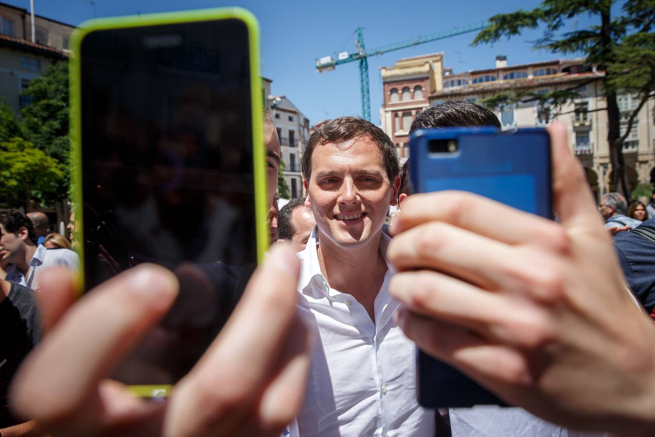 Rivera pasea por Logroño (1)