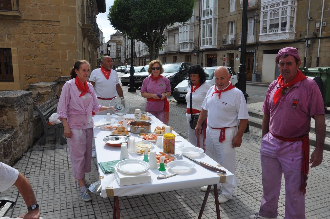 Las Vueltas en Haro y el almuerzo tras la Batalla del Vino