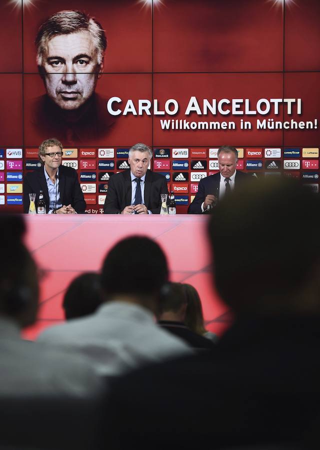 Carlo Ancelotti presentado como nuevo técnico del Bayern de Múnich