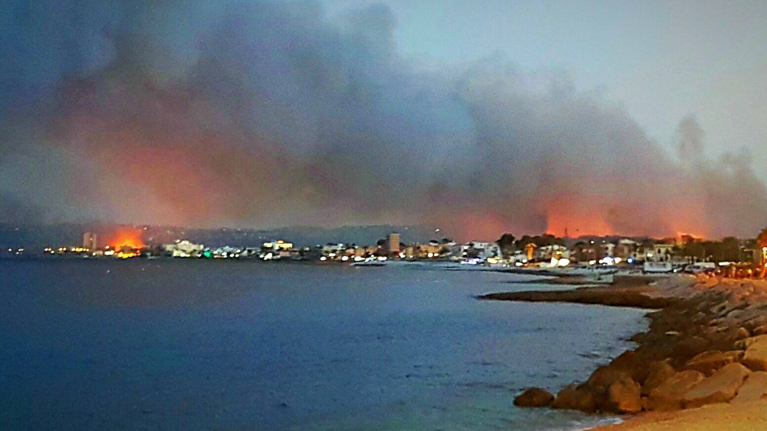 Imágenes del incendio en Jávea