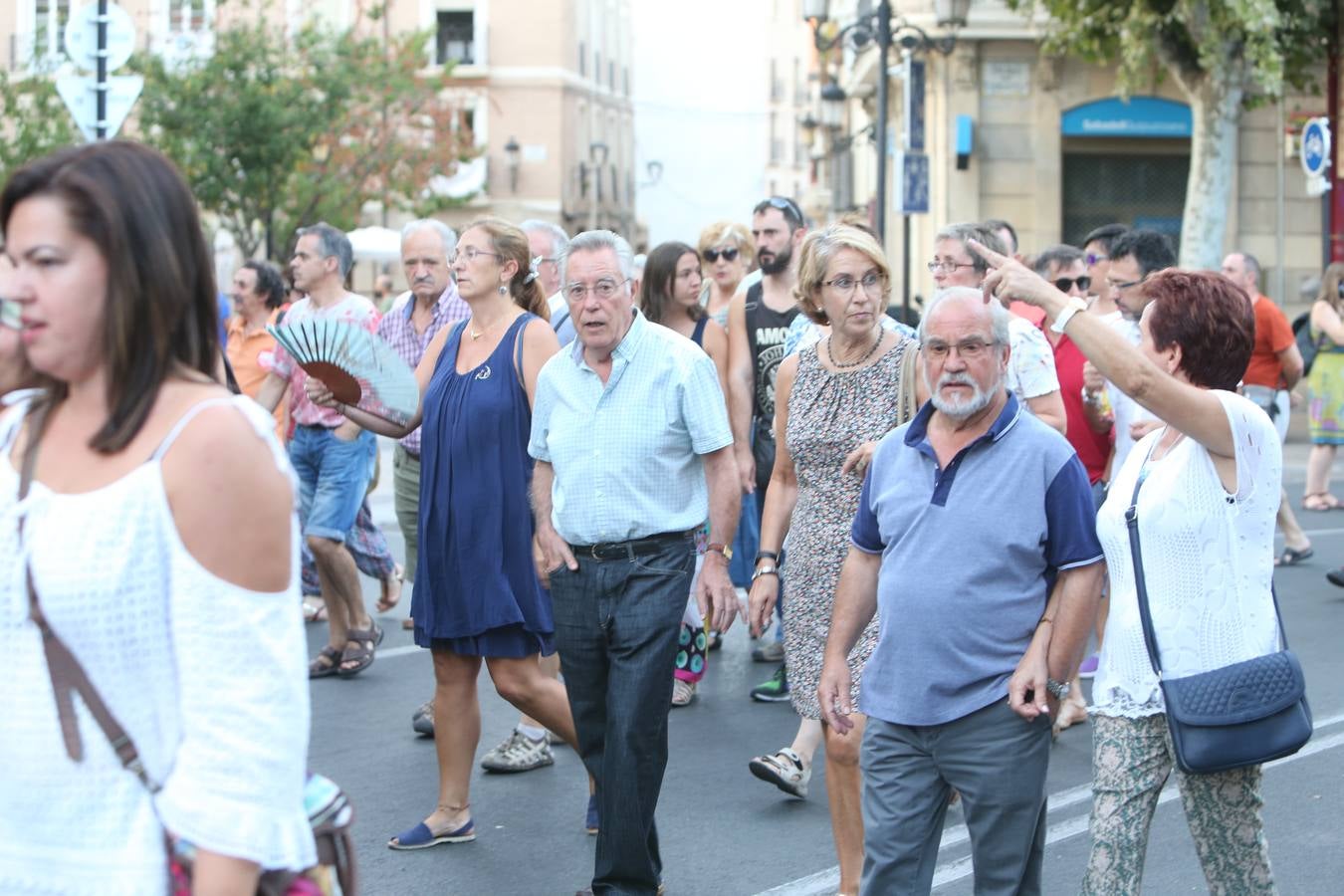 Manifestación para exigir el mantenimiento de la gratuidad en el parking del San Pedro