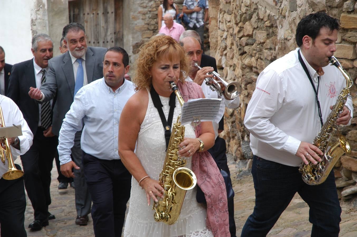 Grávalos celebra su día grande con la procesión de la Virgen de la Antigua