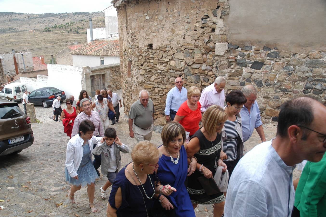 Grávalos celebra su día grande con la procesión de la Virgen de la Antigua