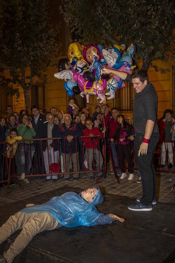 Concurso de beber en porrón