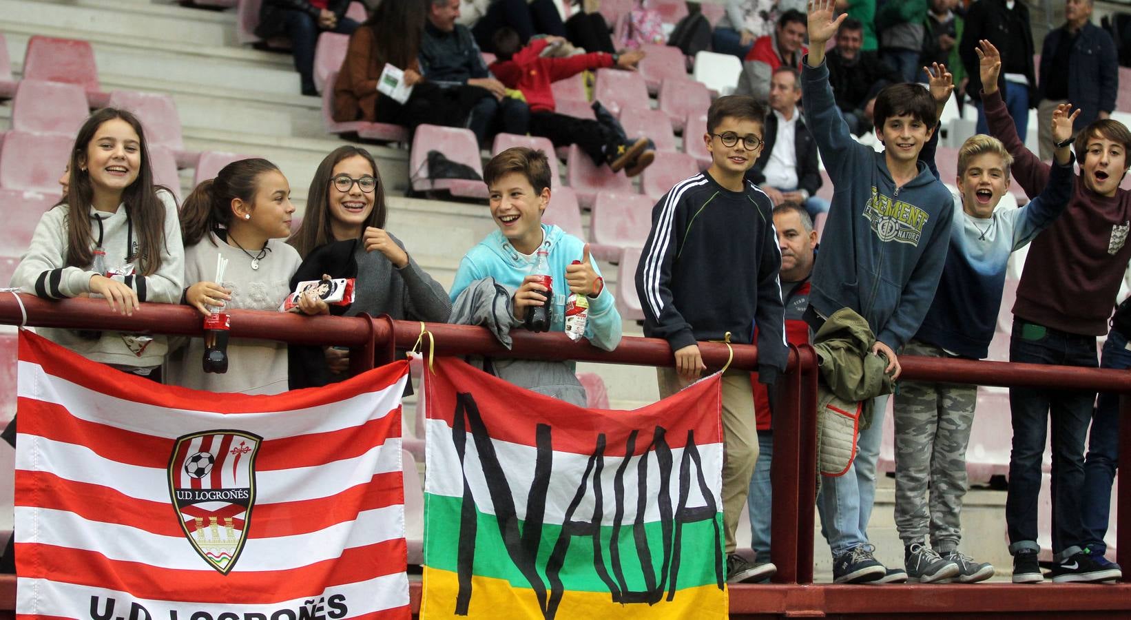 El partido UDL-Sestao: emoción entre el público y los gestos del equipo riojano