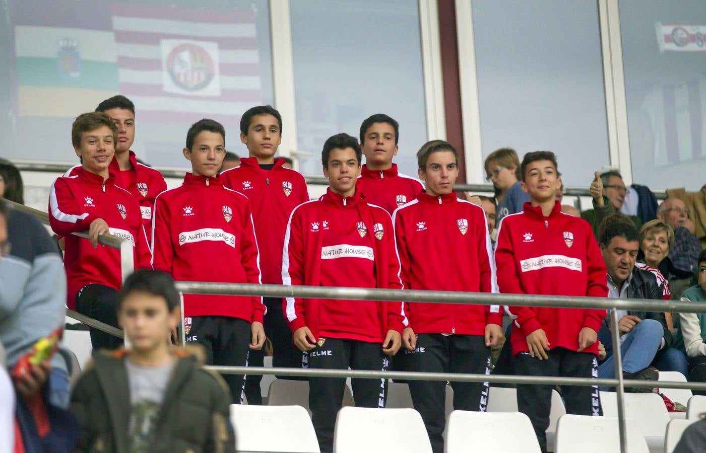 El partido UDL-Sestao: emoción entre el público y los gestos del equipo riojano