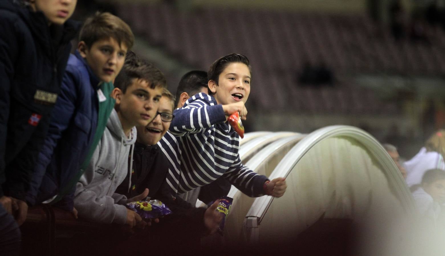 El partido UDL-Sestao: emoción entre el público y los gestos del equipo riojano