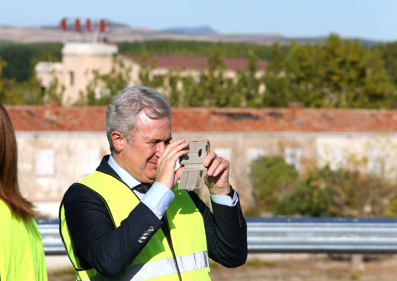 Visita a las obras del enlace de Recajo entre la circunvalación de Logroño, la carretera nacional N-232 y la autopista AP-68