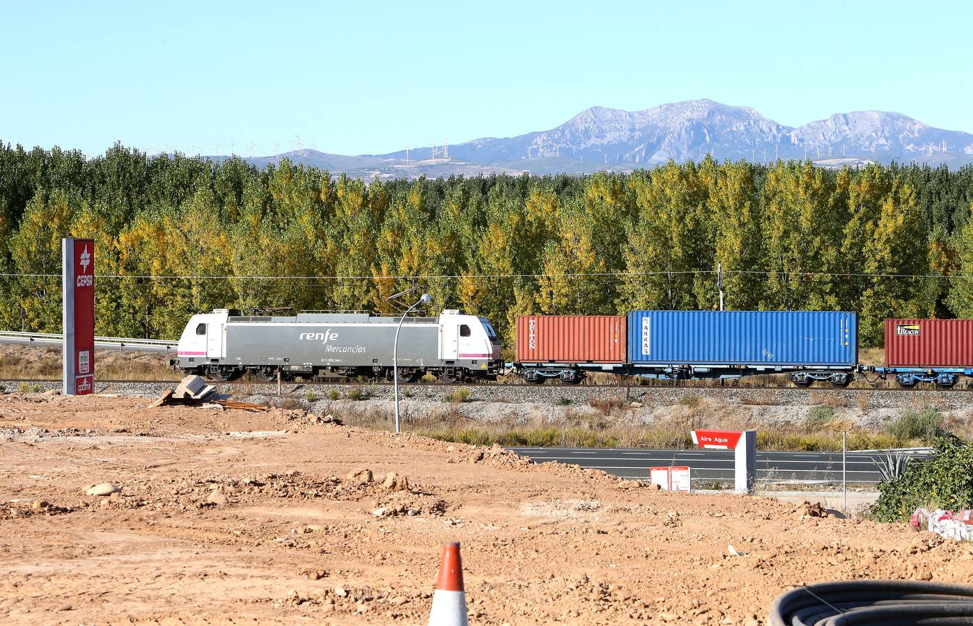 Visita a las obras del enlace de Recajo entre la circunvalación de Logroño, la carretera nacional N-232 y la autopista AP-68