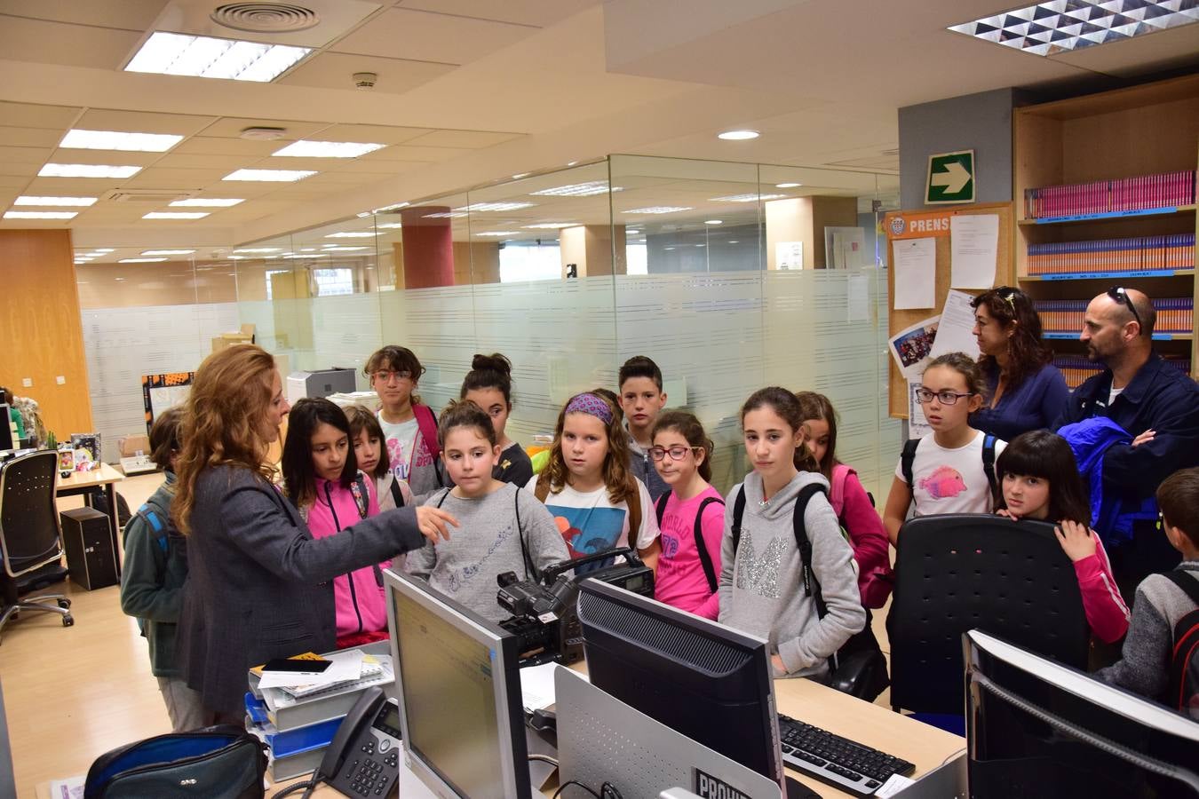 Arrancan las visitas a la multimedia de Diario LA RIOJA con el Colegio de Medrano