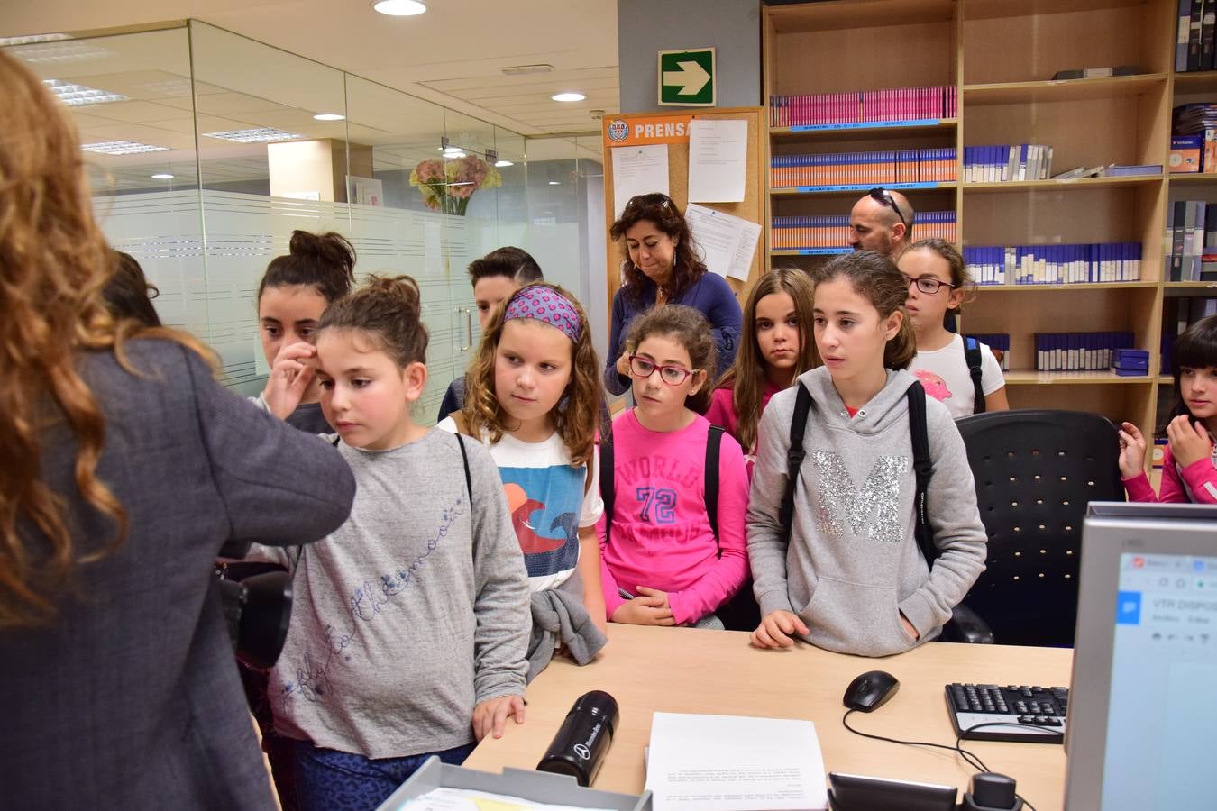 Arrancan las visitas a la multimedia de Diario LA RIOJA con el Colegio de Medrano