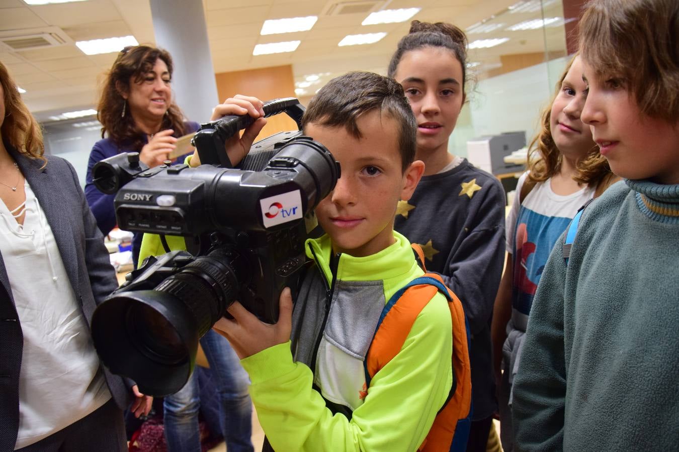 Arrancan las visitas a la multimedia de Diario LA RIOJA con el Colegio de Medrano