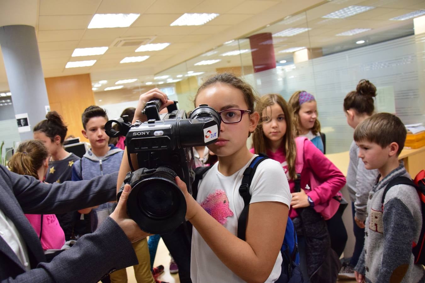 Arrancan las visitas a la multimedia de Diario LA RIOJA con el Colegio de Medrano