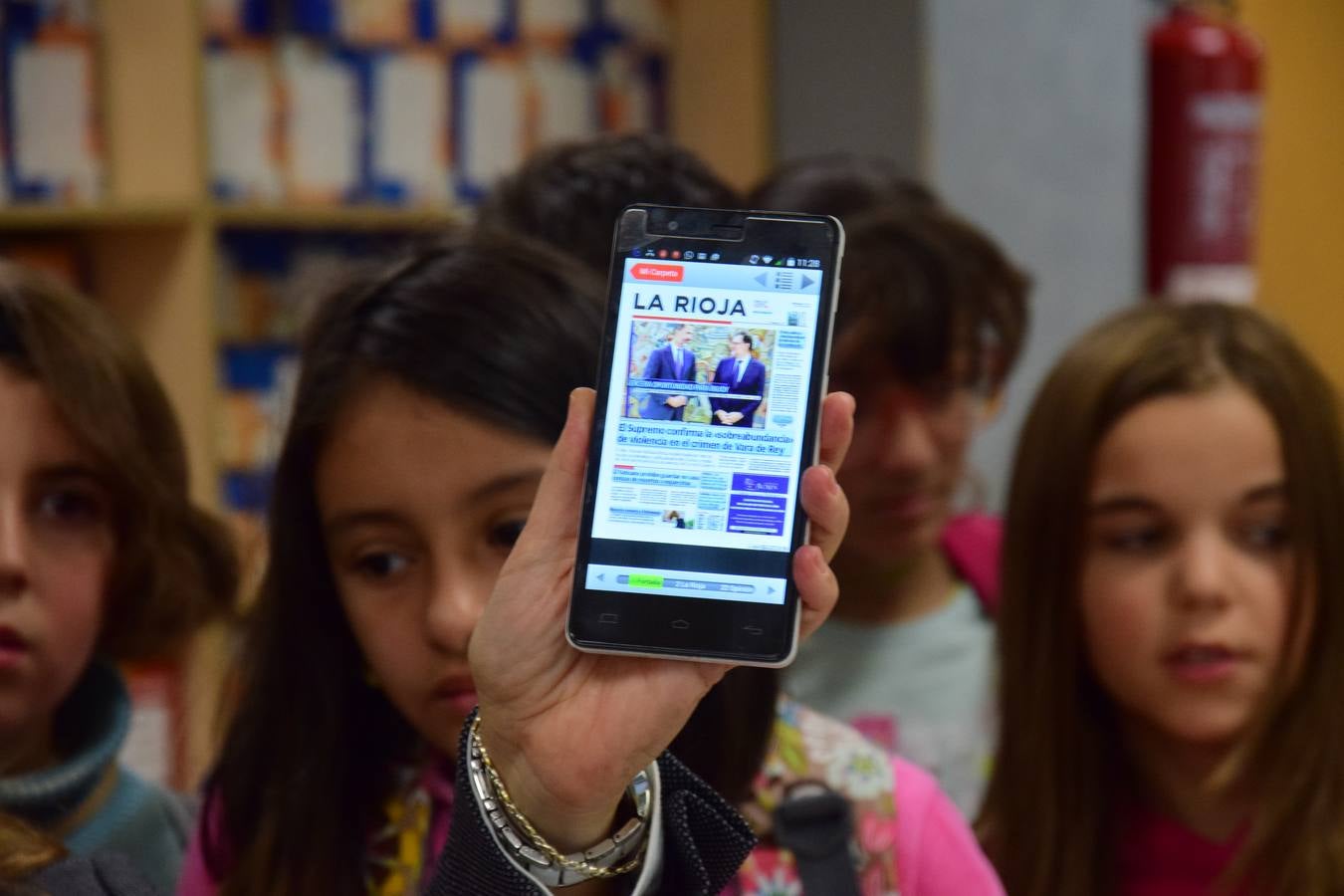 Arrancan las visitas a la multimedia de Diario LA RIOJA con el Colegio de Medrano