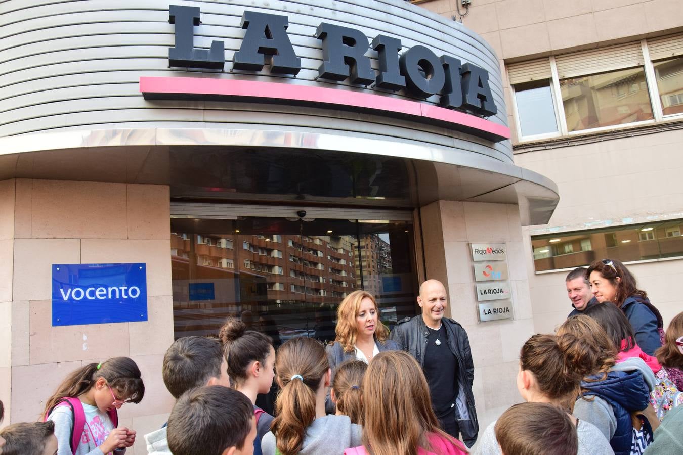 Arrancan las visitas a la multimedia de Diario LA RIOJA con el Colegio de Medrano