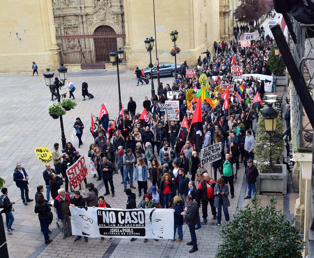 Unas 300 personas se manifiestan por el fin del proceso de los detenidos en el 14N