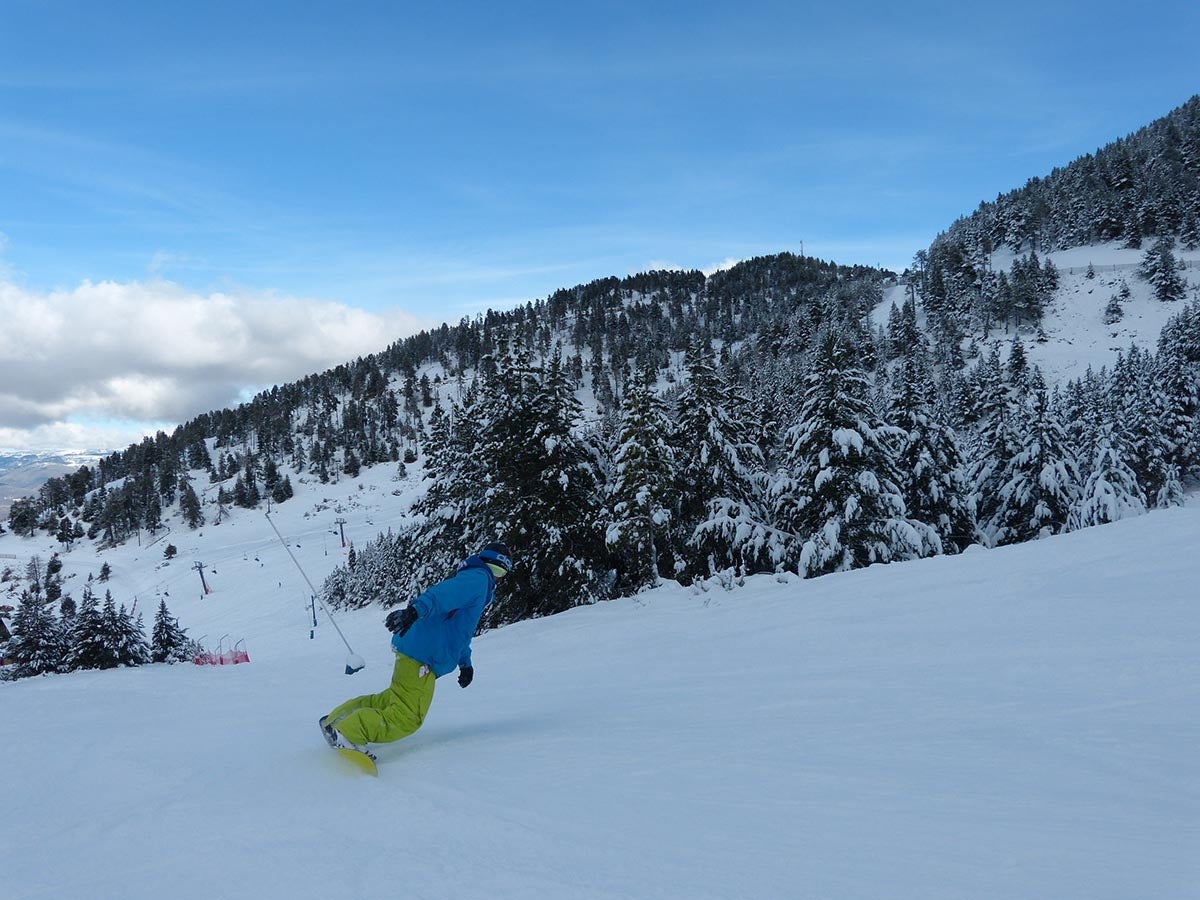 El primer fin de semana de nieve, en imágenes