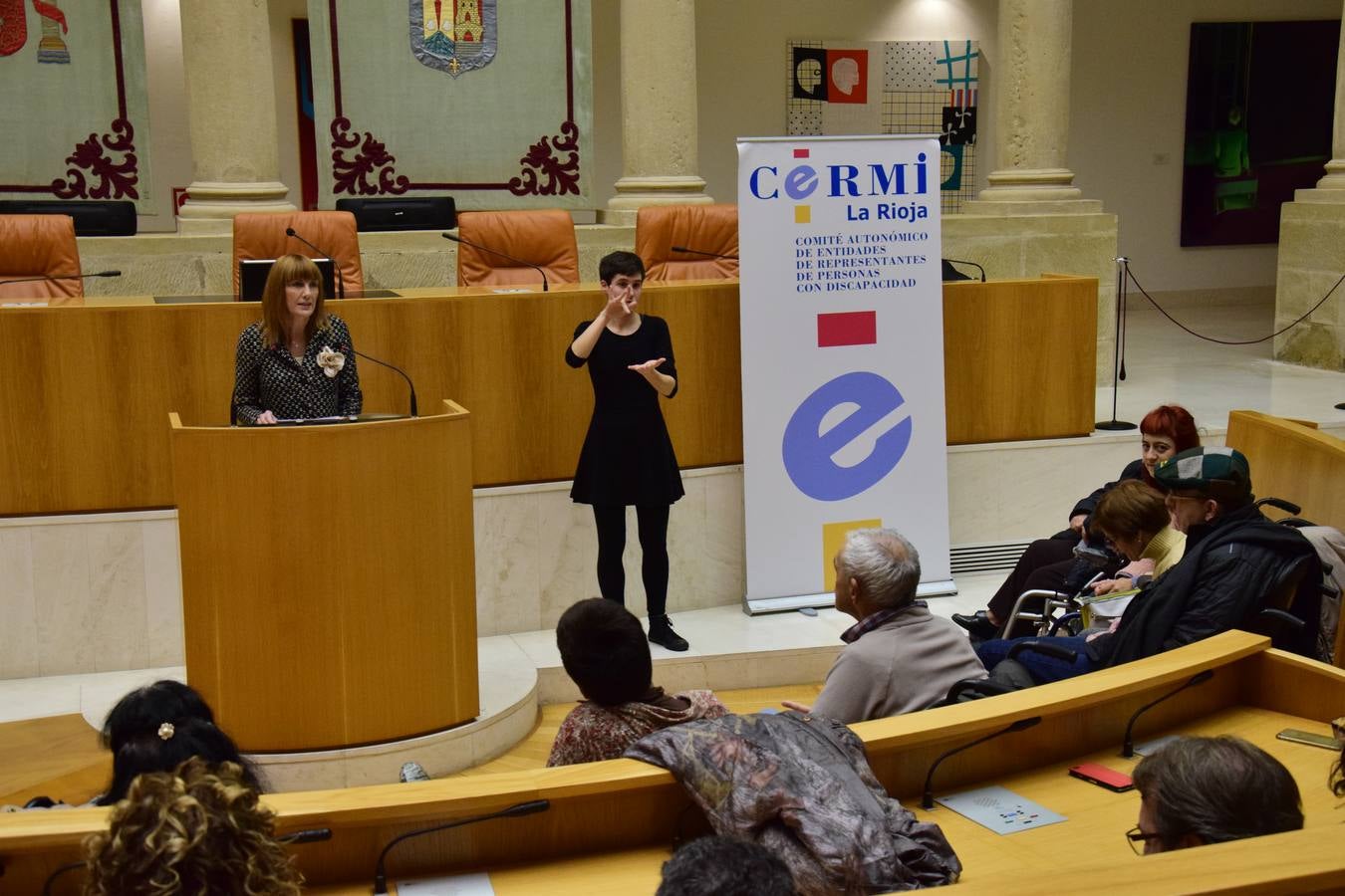 Acto del Día de la Discapacidad en el Parlamento riojano