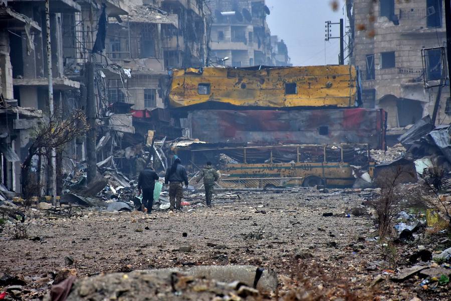 Alepo, asediada por las bombas