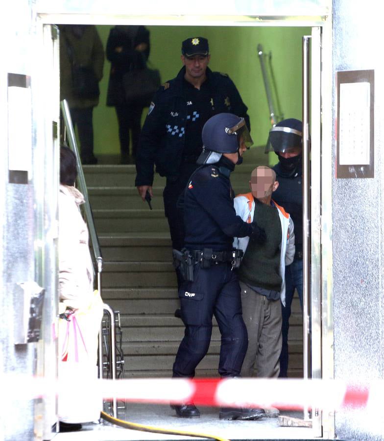 Tenso desahucio en Logroño