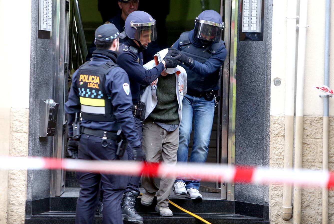 Tenso desahucio en Logroño