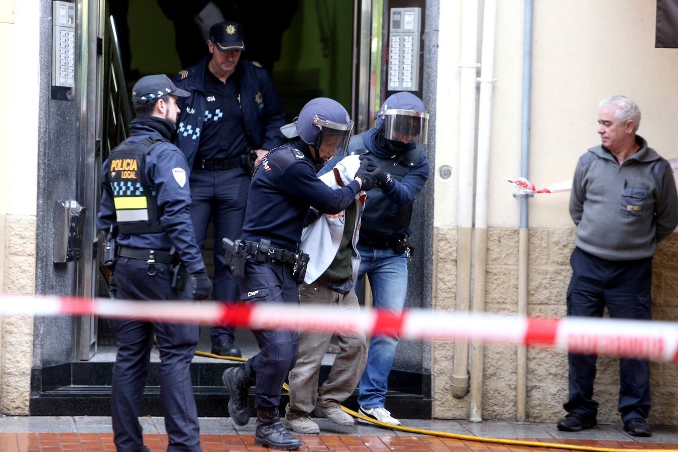 Tenso desahucio en Logroño